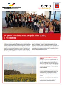 Cover Factsheet - Le projet scolaire Keep Energy in Mind (KEiM) à Nuremberg