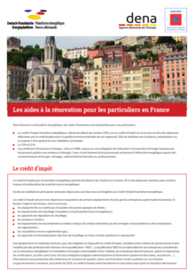 Cover Factsheet - Les aides à la rénovation pour les particuliers en France