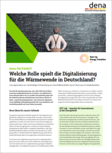 Cover Factsheet Welche Rolle spielt Digitalisierung für die Wärmewende in Deutschland