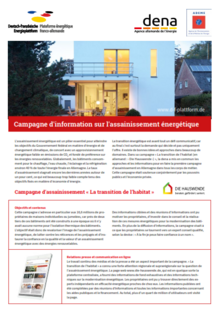 Cover Factsheet - Campagne d'information sur l'assainissement énergétique